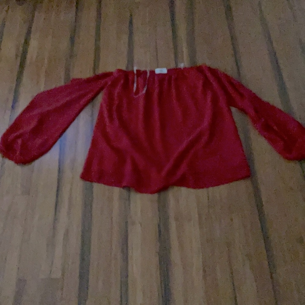 Red blouse